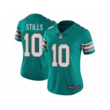 Women's Nike Miami Dolphins #10 Kenny Stills Vapor Untouchable Limited Aqua Green Alternate NFL Jersey