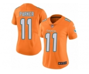 Women's Nike Miami Dolphins #11 DeVante Parker Limited Orange Rush NFL Jersey