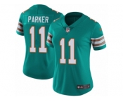 Women's Nike Miami Dolphins #11 DeVante Parker Vapor Untouchable Limited Aqua Green Alternate NFL Jersey