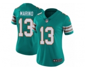 Women's Nike Miami Dolphins #13 Dan Marino Vapor Untouchable Limited Aqua Green Alternate NFL Jersey