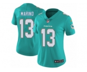 Women's Nike Miami Dolphins #13 Dan Marino Vapor Untouchable Limited Aqua Green Team Color NFL Jersey