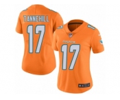 Women's Nike Miami Dolphins #17 Ryan Tannehill Limited Orange Rush NFL Jersey