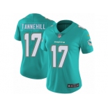 Women's Nike Miami Dolphins #17 Ryan Tannehill Vapor Untouchable Limited Aqua Green Team Color NFL Jersey