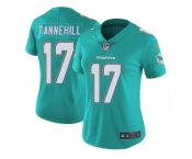 Women's Nike Miami Dolphins #17 Ryan Tannehill Vapor Untouchable Limited Aqua Green Team Color NFL Jersey