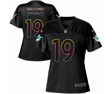 Women's Nike Miami Dolphins #19 Jakeem Grant Game Black Fashion NFL Jersey