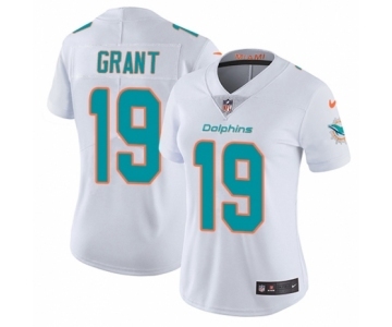 Women's Nike Miami Dolphins #19 Jakeem Grant White Vapor Untouchable Elite Player NFL Jersey