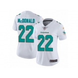 Women's Nike Miami Dolphins #22 T.J. McDonald Vapor Untouchable Limited White NFL Jersey