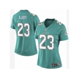 Women's Nike Miami Dolphins #23 Jay Ajayi Limited Aqua Green Team Color NFL Jersey