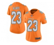 Women's Nike Miami Dolphins #23 Jay Ajayi Limited Orange Rush NFL Jersey