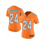 Women's Nike Miami Dolphins #24 Isa Abdul-Quddus Limited Orange Rush NFL Jersey