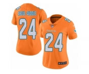 Women's Nike Miami Dolphins #24 Isa Abdul-Quddus Limited Orange Rush NFL Jersey