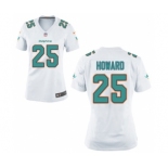 Women's Nike Miami Dolphins #25 Xavien Howard White NFL Jersey