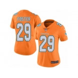 Women's Nike Miami Dolphins #29 Arian Foster Limited Orange Rush NFL Jersey