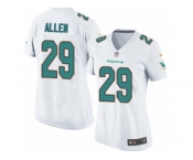 Women's Nike Miami Dolphins #29 Nate Allen Limited White NFL Jersey