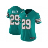 Women's Nike Miami Dolphins #29 Nate Allen Vapor Untouchable Limited Aqua Green Alternate NFL Jersey