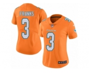 Women's Nike Miami Dolphins #3 Andrew Franks Limited Orange Rush NFL Jersey