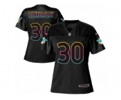 Women's Nike Miami Dolphins #30 Cordrea Tankersley Game Black Fashion NFL Jersey