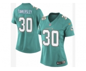 Women's Nike Miami Dolphins #30 Cordrea Tankersley Limited Aqua Green Team Color NFL Jersey