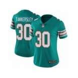 Women's Nike Miami Dolphins #30 Cordrea Tankersley Vapor Untouchable Limited Aqua Green Alternate NFL Jersey