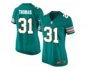 Women's Nike Miami Dolphins #31 Michael Thomas Limited Aqua Green Alternate NFL Jersey