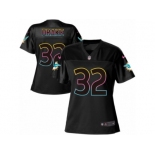 Women's Nike Miami Dolphins #32 Kenyan Drake Game Black Fashion NFL Jersey