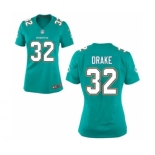 Women's Nike Miami Dolphins #32 Kenyan Drake Green Alternate NFL Jersey