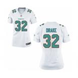 Women's Nike Miami Dolphins #32 Kenyan Drake White NFL Jersey