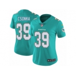 Women's Nike Miami Dolphins #39 Larry Csonka Vapor Untouchable Limited Aqua Green Team Color NFL Jersey