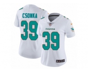 Women's Nike Miami Dolphins #39 Larry Csonka Vapor Untouchable Limited White NFL Jersey