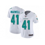 Women's Nike Miami Dolphins #41 Byron Maxwell Vapor Untouchable Limited White NFL Jersey