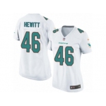 Women's Nike Miami Dolphins #46 Neville Hewitt Limited White NFL Jersey