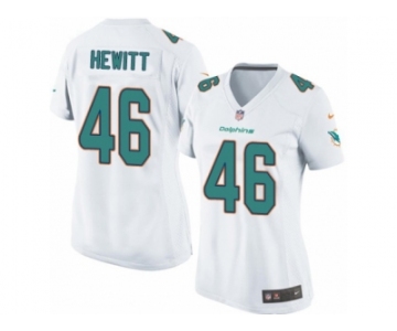 Women's Nike Miami Dolphins #46 Neville Hewitt Limited White NFL Jersey