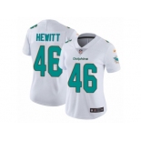 Women's Nike Miami Dolphins #46 Neville Hewitt Vapor Untouchable Limited White NFL Jersey