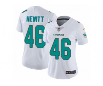 Women's Nike Miami Dolphins #46 Neville Hewitt Vapor Untouchable Limited White NFL Jersey