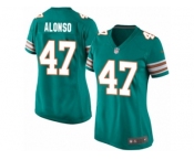 Women's Nike Miami Dolphins #47 Kiko Alonso Game Aqua Green Alternate NFL Jersey