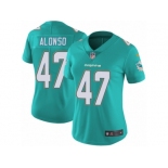 Women's Nike Miami Dolphins #47 Kiko Alonso Vapor Untouchable Limited Aqua Green Team Color NFL Jersey