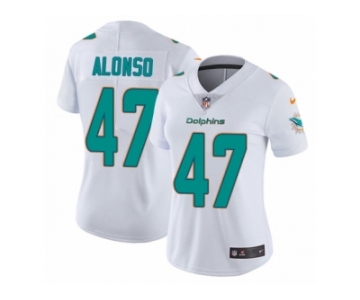 Women's Nike Miami Dolphins #47 Kiko Alonso Vapor Untouchable Limited White NFL Jersey