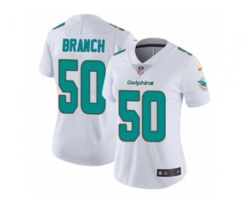 Women's Nike Miami Dolphins #50 Andre Branch Vapor Untouchable Limited White NFL Jersey