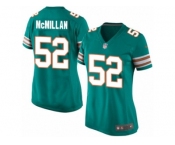 Women's Nike Miami Dolphins #52 Raekwon McMillan Limited Aqua Green Alternate NFL Jersey