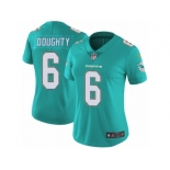 Women's Nike Miami Dolphins #6 Brandon Doughty Vapor Untouchable Limited Aqua Green Team Color NFL Jersey