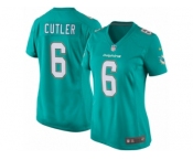 Women's Nike Miami Dolphins #6 Jay Cutler Game Aqua Green Team Color NFL Jersey