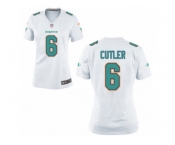 Women's Nike Miami Dolphins #6 Jay Cutler Game White NFL Jersey