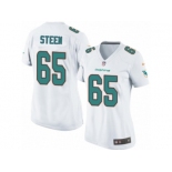 Women's Nike Miami Dolphins #65 Anthony Steen Limited White NFL Jersey