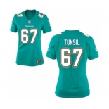 Women's Nike Miami Dolphins #67 Laremy Tunsil Green Team Color NFL Jersey