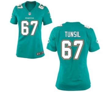 Women's Nike Miami Dolphins #67 Laremy Tunsil Green Team Color NFL Jersey