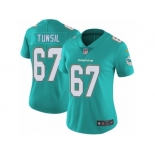 Women's Nike Miami Dolphins #67 Laremy Tunsil Vapor Untouchable Limited Aqua Green Team Color NFL Jersey