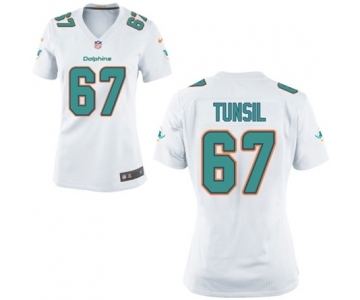 Women's Nike Miami Dolphins #67 Laremy Tunsil White NFL Jersey