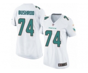 Women's Nike Miami Dolphins #74 Jermon Bushrod Game White NFL Jersey