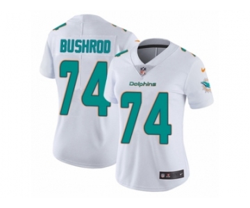 Women's Nike Miami Dolphins #74 Jermon Bushrod Vapor Untouchable Limited White NFL Jersey