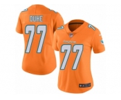 Women's Nike Miami Dolphins #77 Adam Joseph Duhe Limited Orange Rush NFL Jersey